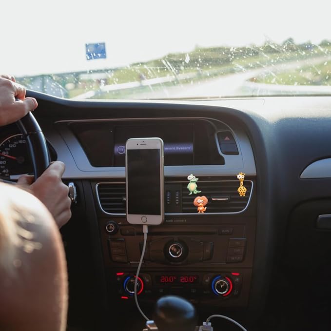 ZOSTLAND Rhinestone Car Decorative Clip,Car Air Fresheners,Metal Vent Clip,Bling Auto Air Vent,Personalized Automotive Interior Decoration Accessories,Auto Decor Gift for Women,Men (5Pcs Animal)