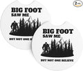 Bigfoot Saw Me But Nobody Believes Him Car Coasters for Cup Holders Pack of 2 Neoprene Cup Mat Pad Vehicle Interior Accessories for Men Women
