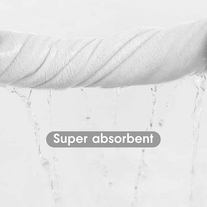 JML Microfiber Bath Towels for Adult, Large Bathroom Towel Set of 2, Oversized, Soft, Super Absorbent Fast Drying for Shower Sauna Swimming Hair Wrap, Beach, Sport, Fitness, Yoga, 30" x 60" (White)