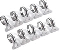 10-Piece Set of 304 Stainless Steel Hose Clamps, Adjustable Spiral Hose Clamps, Key type hose clamps for Plumbing, Automotive, Mechanical and More Applications.(Size:10-16mm【3/8"-5/8"】)