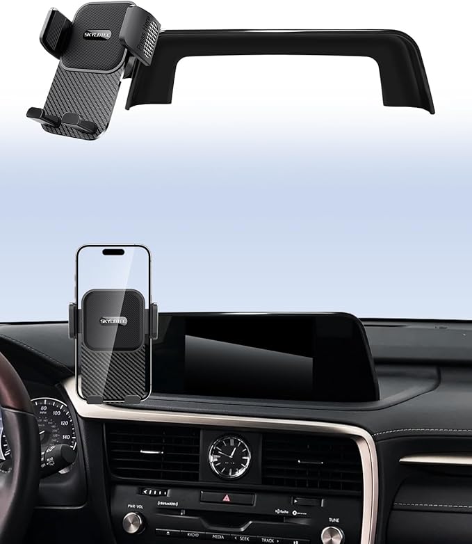 Car Phone Holder for Lexus RX350 RX350L RX450h RX450hL 2020 2021 2022 Accessories 8-Inch Screen Fixed Clip, Automobile Cradles Phone Mount, Cell Phone Base Not Block Air Vent(Not Fit 12.3-Inch)
