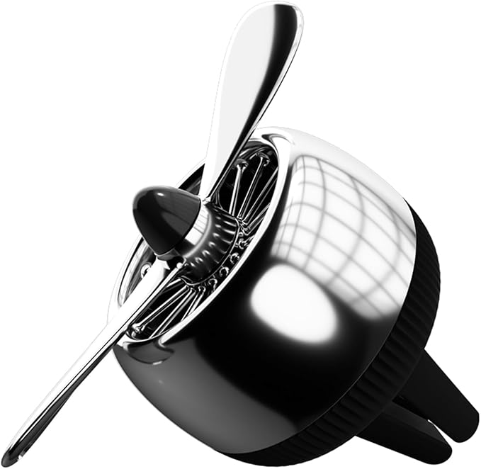 INEBIZ Car Air Freshener Vent Clip, Propeller Aromatherapy Diffuser, with 2-piece Long Lasting Scent Refill, Automotive Interior Accessories Universal for Men & Women