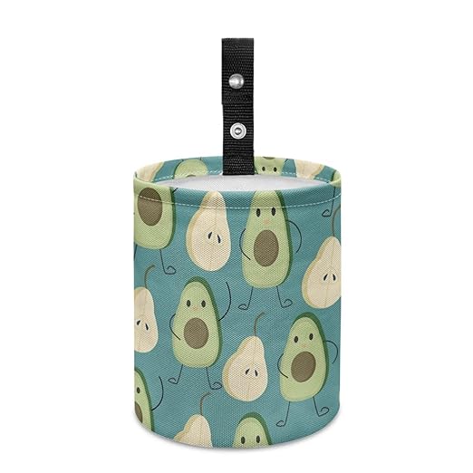 Trash Bag, Car Garbage Can Hanging Back Seat Organizer Trash Can Bin for Vehicle, Travelling, Camping - Cartiib Avocado