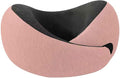 Travel Neck Pillow for Airplane – Memory Foam 360° Support Compact Design Ergonomic Flight Pillow for Sleeping & Neck Support Portable Travel Pillows for Adults, Car, Office Home (Pink)