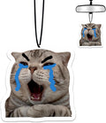 Funny Crying Cat Air Freshener Hanging for Car Scented Ornaments Mirror Cute Car Fresheners Cats Car Accessories Auto Interior Decor Scent Home Bathroom Closet Cat Gifts for Women Men