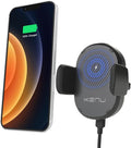 Kenu Airframe Car Phone Mount Wireless Charger - Air Vent Cell Phone Holder - 360 Degree Pivot, Qi Fast-Charging - Extra Large Expandable Grip - Use with Latest iPhones, Samsung and Androids