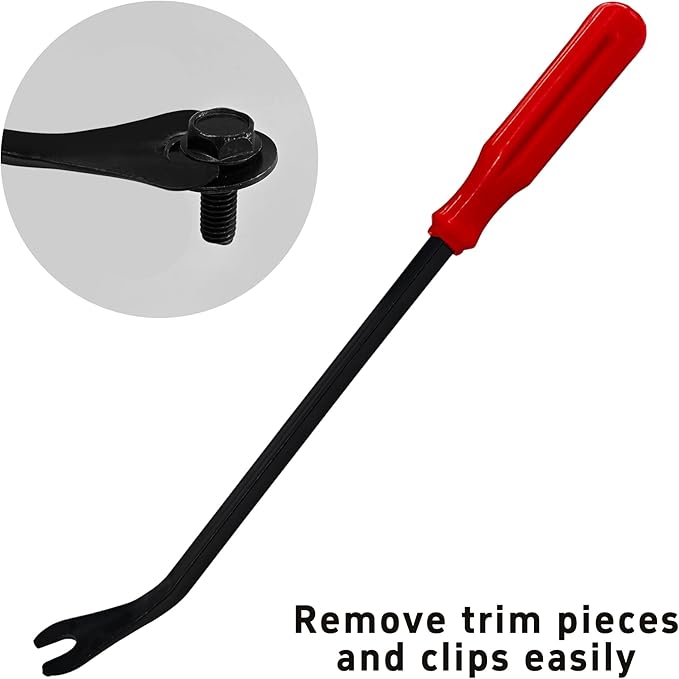 2PCS 31CM/12” Plastic Fastener Remover Clip Removal Tool, Car Trim Removal Tool, Fastener Remover Pliers for Automotive Door Panels, Window Trim, Upholstery, Dashboard, Emblems