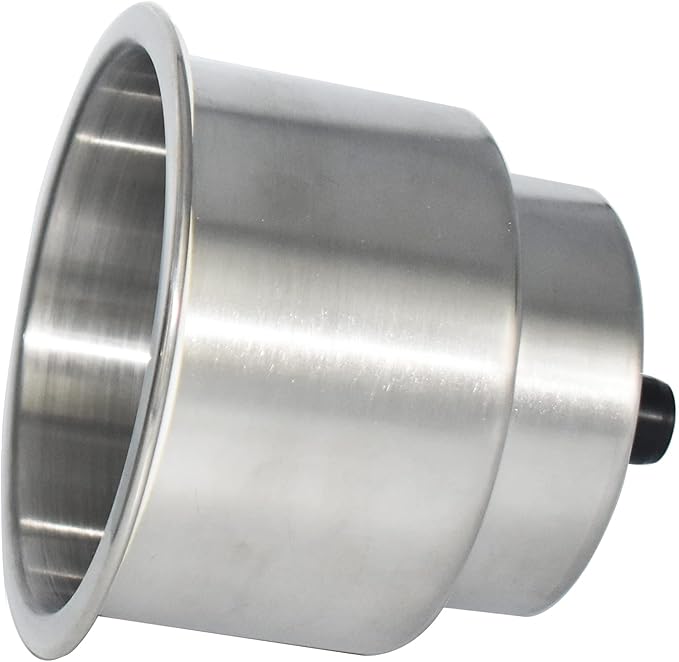 Yuanhe Stainless Steel Cup Drink Holder Insert with Drain for Marine Boat RV Camper, 6PCS