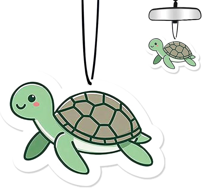 Sea Turtle Car Air Fresheners Hanging Air Fresheners Scented Hanging Ornaments Refresh Airs Fragrant Pendant Green Turtles Car Accessories Interior Decor Home Sea Turtles Gifts for Men Women