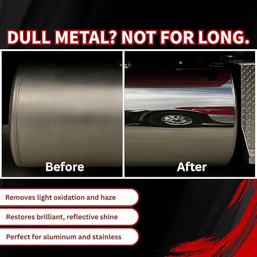 Renegade Products USA - EZ Red Sprayable Metal Polish & Cleaner for Chrome, Aluminum, and Stainless Steel | High-Gloss Shine & Protection | 24oz