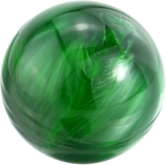 Lunsom Round Shift Knob, Ball Shape Gear Shifter Lever Head Shift Ball Car Stick Handle Fit Most Automatic Manual Transmission Vehicle (M8x1.25, Green)