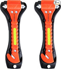 2-Pack Car Safety Hammer Seatbelt Cutter, Auto Emergency Escape Hammer with Window Glass Breaker and Seat Belt Cutter, Escape Tool for Car Accidents