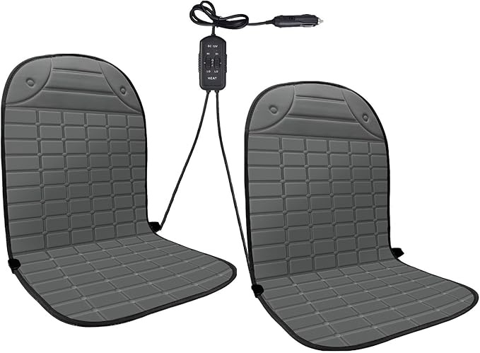 2 PCS Seat Cushion Comfortable Winter Seat Cover, Gifts for Family (Grey)