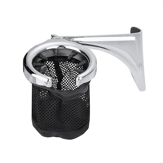 Motorcycle Passenger Cup Holder Adjustable Rear Armrest with Drink Holder for Harley Davidson Electra Glides Ultra Limiteds Road Glide 1997-2013 (Left)