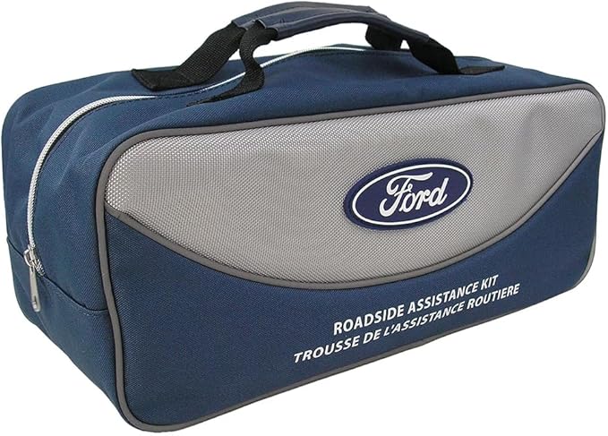 Ford Roadside Assistance Kit Contains First Aid Kit, Safety Vest, Booster Cables and Assorted Tools | VFL3Z19F515AC