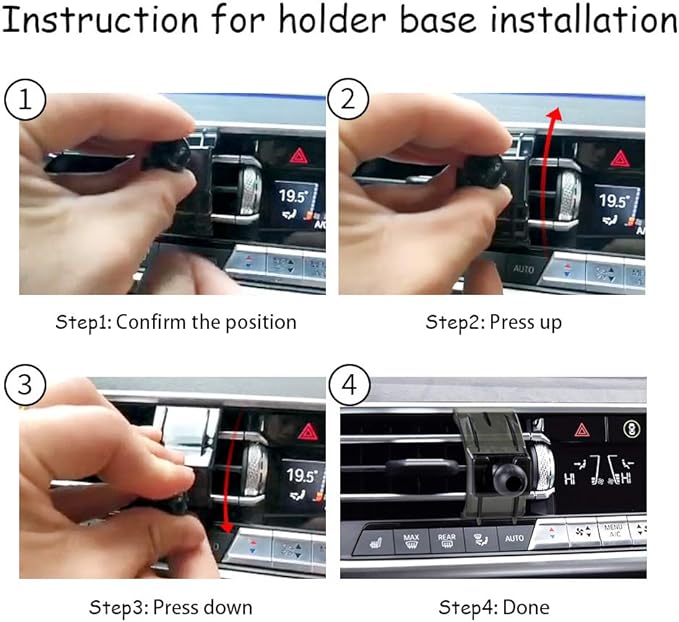 Car Phone Holder for BMW X5 2019-2023，X6 2020-2023，X7 2019-2022 SUV sDrive40i xDrive40i 50i M50i G05 G07 Auto Accessories Navigation Bracket Interior Decoration Mobile Cell Phone Mount…