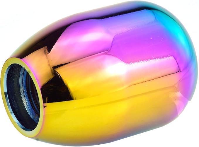 Lunsom Manual 5 Speed Shifter Knob Aluminium Car Gear Shift Lever Head Screw Stick Handle Fit Most Auto Transmission Vehicle (Multicolor)