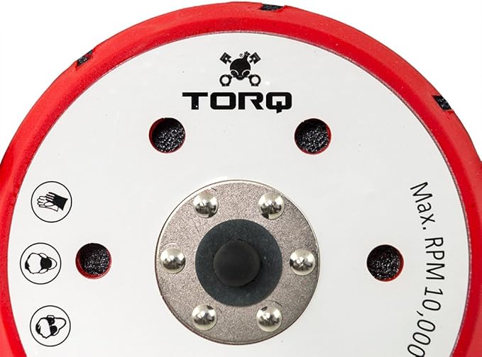 Chemical Guys Torq-BUFLC_202 R5 Dual-Action Backing Plate with Hyper Flex Technology (6 Inch), Red