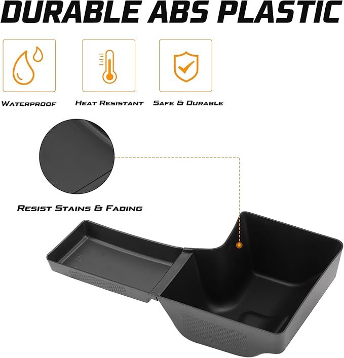 Kiwi Master Wheel Well Storage Trunk Organizers for 2018-2023 Jeep Wrangler JL Rear Storage Bin Box Tray, JL Interior Accessories Parts, Left & Right Side, Pair, Black