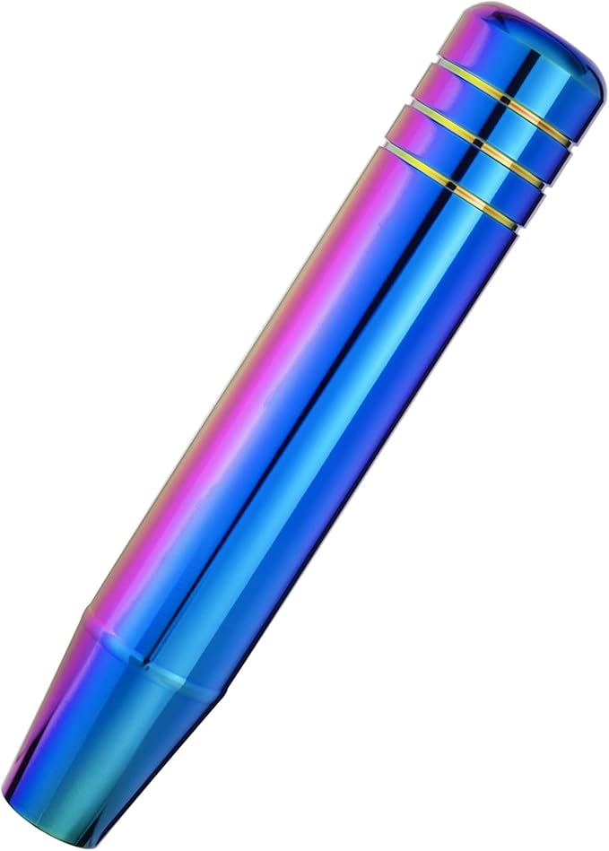 Abfer Long Shift Knob Car Gear Stick Weighted Shifter Knobs Extension Metal Shifting Lever Fit Most Manual Automatic Transmission Vehicle (Multicolor)