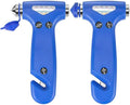 2-Pack Car Safety Hammer Seatbelt Cutter, Auto Emergency Escape Hammer with Window Glass Breaker and Seat Belt Cutter, Striking Red Escape Tool for Car Accidents