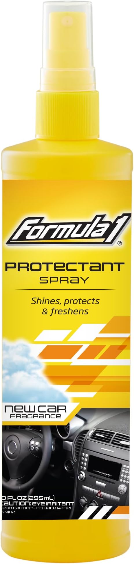 Formula 1 Interior Detailing Protectant Spray, Car Interior Cleaner with Lasting New Car Fragrance and UV Protection, Safe for Vinyl, Rubber, Plastic, & Dashboard - 10oz