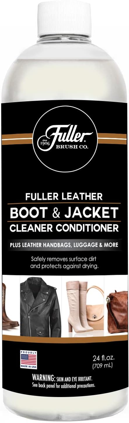 Fuller Brush Leather Boot and Jacket Cleaner Conditioner - Natural Oil Formula for Leather, Vinyl, Backpacks & Luggage - Removes Dirt, Dust, and Grime - Pack of 6