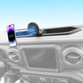 Magnetic Phone Mount Holder for 2018-2023 Jeep Wrangler JL JLU & 2020-2023 Gladiator JT Magnet Dash Cell Phone Cradles Adjustable Phone Stand Accessories for Jeep JL/JT(Not for 4XE/JK/2024+)