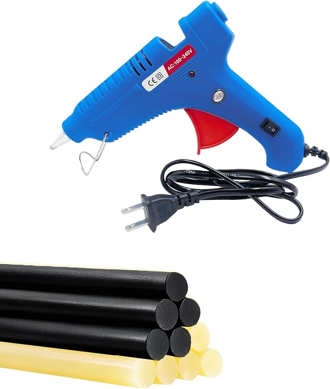 Car Dent Repair Kit Includes A 100W Hot Glue Gun + 10pcs Paintless Dent Removal Hot Glue Sticks, Suitable For Car Dent Repair, Home Renovation, Quick Daily Repairs, And Diy Craft Projects