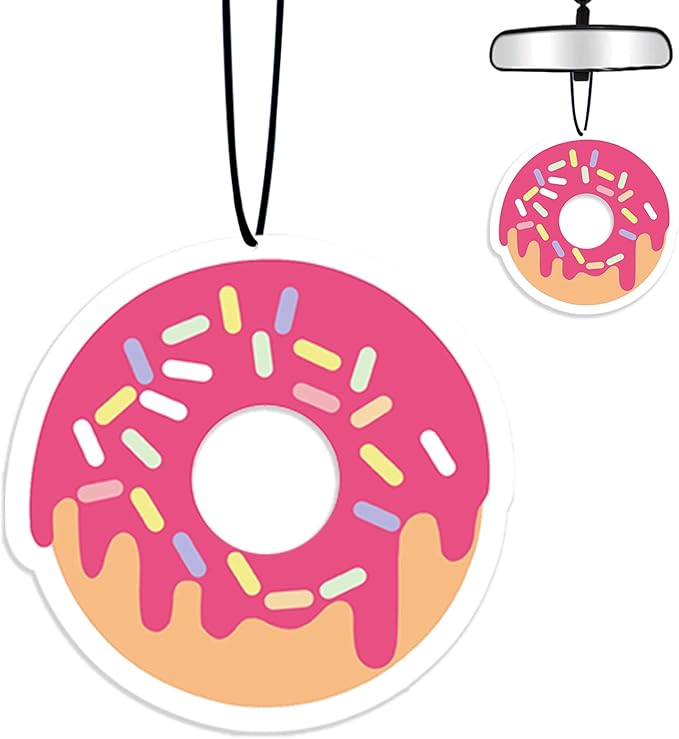 Doughnut Car Air Fresheners Hanging Air Fresheners Scented Hanging Ornaments Refresh Airs Fragrant Pendant Doughnut Car Accessories Interior Decor Home Donut Gifts for Men Women