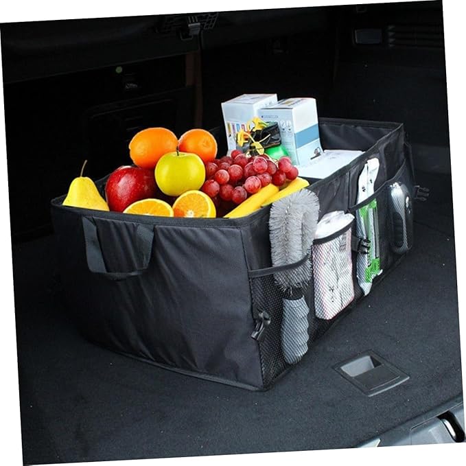 HEALLILY Truck Bed Storage Organizer Car Trunk Storage Box Non-Woven Fabric Car Organizers for Trunk Tidy Car Tools