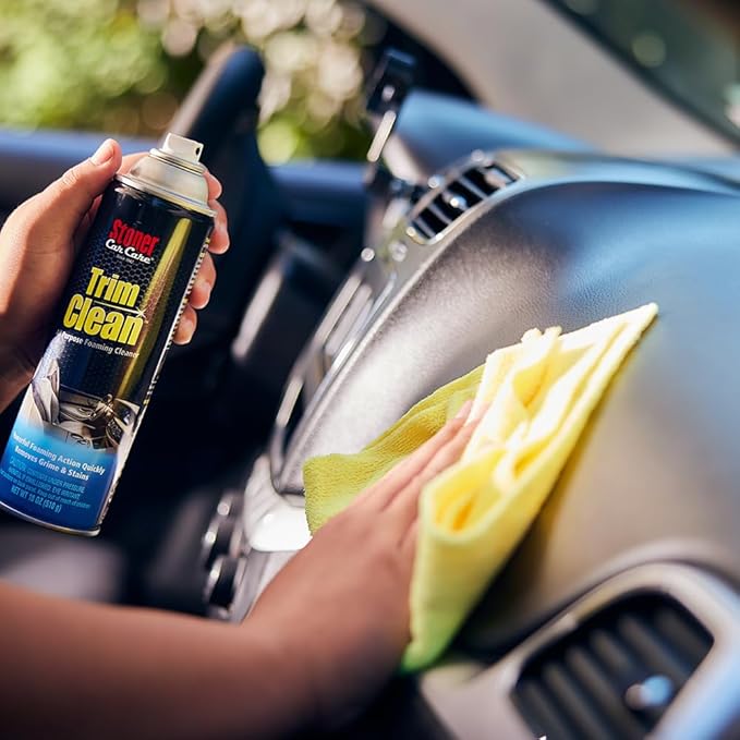 Stoner Car Care 91134-4PK Trim Clean – All-Purpose Foaming Automotive Interior Cleaner, Fast-Acting Formula Quickly Removes Grime, Dirt & Stains from Trim, Consoles & Plastics – 18 oz (Pack of 4)