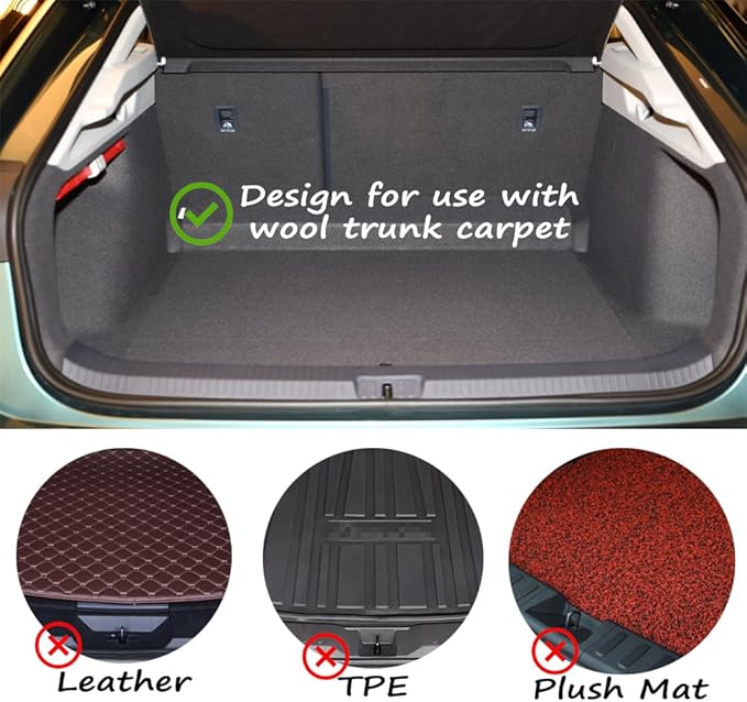 Car Trunk Organizer Blocks, 4 pack of Multipurpose Car Storage Organizer Blocks, Trunk Divider with Large Size Non-slide Bottom, Available to Wool Carpet (4.7'')