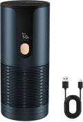 Portable Small Car Air Purifier | HEPA Mini Air Purifier for Car/Desk/Travel,USB Rechargeable,15dB Quiet,LCD Display,Filters Odors/Smoke/Dust