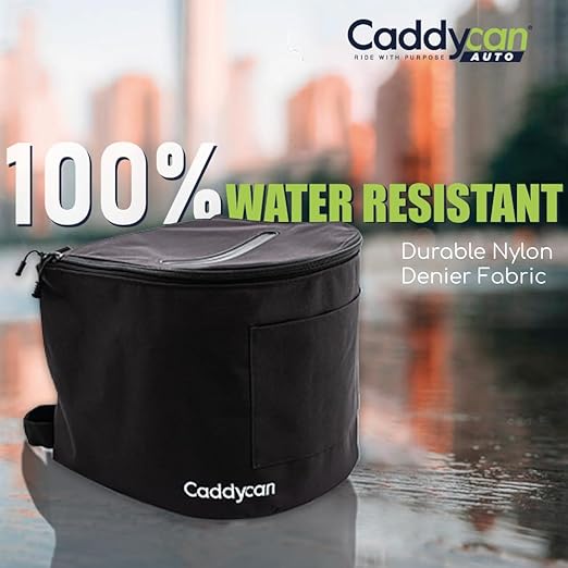 Auto - Car Trash Can with Lid | Compact, Durable Multipurpose Trash Bin and Organizer for Commuting, Adventures | Utility Pockets and 100% Leak-Proof