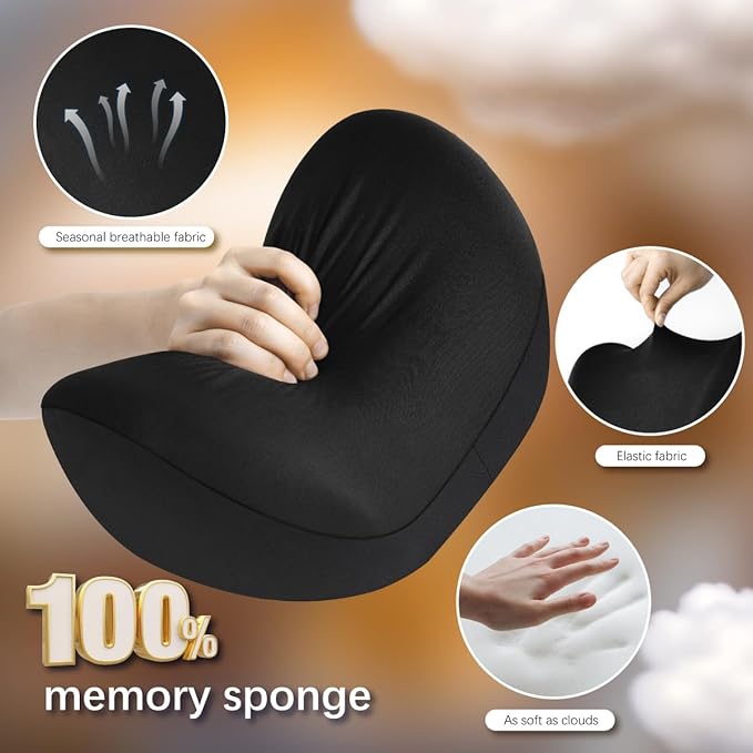 2Pcs Car Neck Pillow, Ultra Comfortable Neck Pillow for Driving, Soft Car Headrest Pillow Like Clouds, Make Your Driving More Comfortable, Suitable for Driving, Traveling