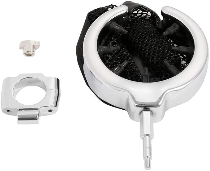 TCMT Universal Motorcycle 1" Handlebar Cup Holder Chrome Metal Drink Fits For Harley Davidson Sportster Dyna Softail Road King Road Glide Electra Glide Sport Glide Vulcan Yamaha Suzuki Honda