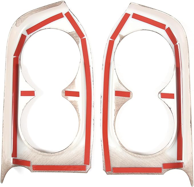 2PCS Rear Door Cup Holder Panel Frame Cover for Honda Pilot 2016-2022/ Passport 2019-2023, ABS Material Automotive 2nd Row Seat Cup Holder Cover Interior Accessories (Pear Wood Grain)