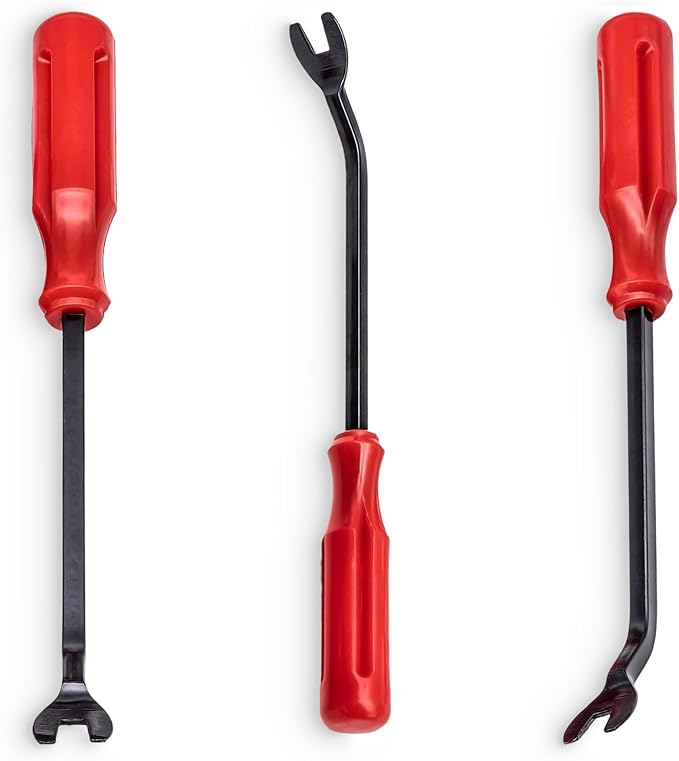 1 PCS Car Clips Fastener Remover Tool, Car Panel Dashboard Door Window Tool, Fastener Car Panel Door Interior Window Tool, Clip Puller Rivet Removal Tool (Red)