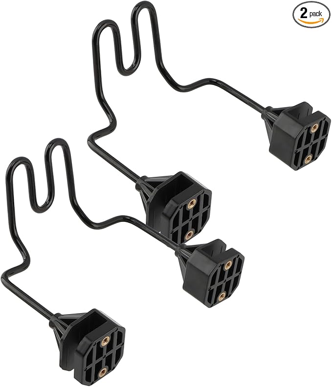 2-Piece Hard Hat Holder for Truck Seat & Car Back, Heavy Duty Dual Hook Organizer for Hats, Safety Vests, & Gear - Perfect for Construction Workers, Commuters, & Work Truck Accessories