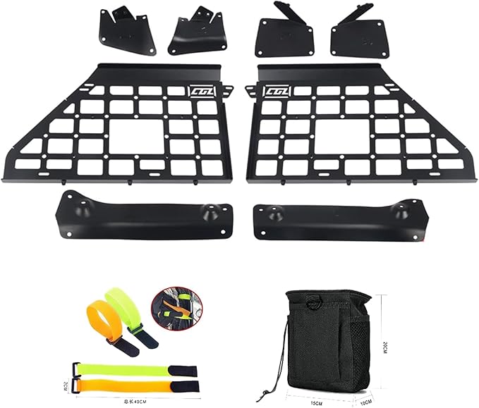 2011-2019 for Ford Explorer Car Side Window Shelf Rear Trunk Storage Panel Debris Rack Molle Panel 1Set