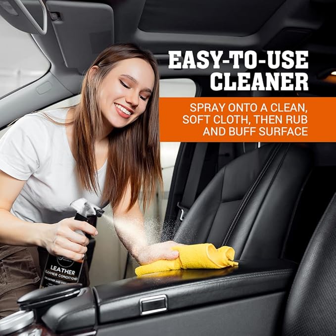 Fuller Brush Leather Boot and Jacket Cleaner Conditioner - Natural Oil Formula for Leather, Vinyl, Backpacks & Luggage - Removes Dirt, Dust, and Grime - Pack of 2