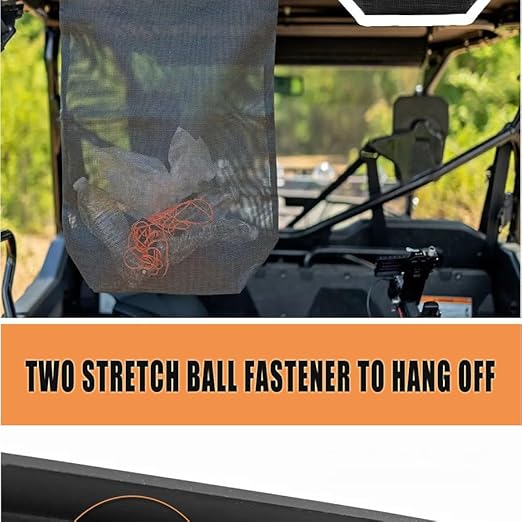 Universal UTV Trash Bag, Car Trash Bag, Organizer for Rock Crawler, Mud Truck, Golf Cart, Boat, Golf Cart - Durable Off-Road Storage Solution for Road Trips, Compatible with Most Vehicles (1)