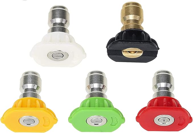 Tool Daily Foam Cannon with 1/4 Inch Quick Connector, 1 Liter, 5 Pressure Washer Nozzle Tips