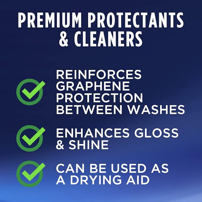 303 Products Graphene Detailer Spray, Enhances Gloss & Protection on Existing Coating, Sealants & Waxes, UV Protectant, Drying Aid, Add Ceramic Graphene Protection, Waterless Car Detailing Spray, 24oz
