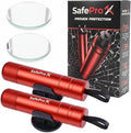 SafeProX 2 in 1 Emergency Escape Tool, Life Saving Car Window Breaker & Seatbelt Cutter - Car Window Hammer for Quick Accident Aid & Safety on The Go with Seat Belt Cutter. (Pack of 2)