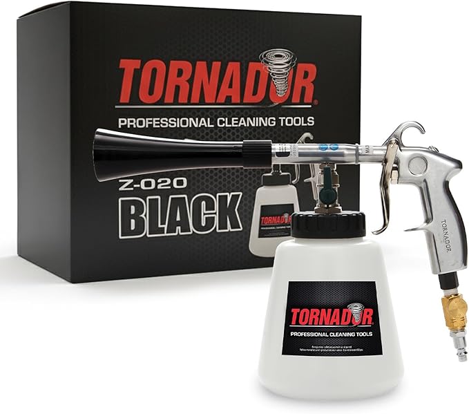 Tornador Z-010 Classic Cleaning Tool Bundle with 2oz Enzyme Cleaner | Powerful Interior & Exterior Mist Cleaning Action | Ideal for Seats, Dashboards, Rims, and Tight Areas