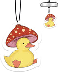 Mushroom Umbrella Duck Car Air Fresheners Hanging Air Fresheners Scented Hanging Ornaments Refresh Airs Fragrant Pendant Duck Car Accessories Interior Decor Home Ducks Gifts for Men Women