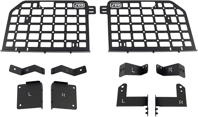 HIGH FLYING for Ford Bronco 4dr 2021 2022 2023 2024 Car Accessories Modular Storage Molle Panel Shelf Luggage Carrier Trunk Organizer Aluminum Alloy A Set (Side Panel)