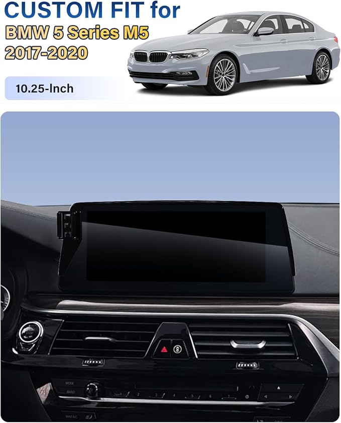 Car Phone Holder for BMW 5 Series M5 2017 2018 2019 2020 Accessories 10.25-Inch Screen Fixed Clip, Automobile Cradles Magnetic Phone Mount Compatible with MagSafe, Strong Magnets Cell Phone Base